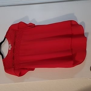 Meraki Red Ladies Mediun Blouse